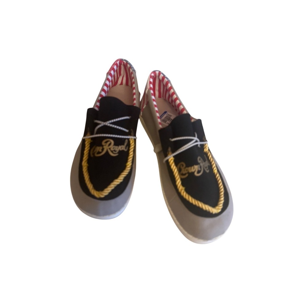 Crown Royal Unisex Casual Sneakers With USA Flag Design & Rope Detail 10